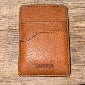 Shinola money clip wallet